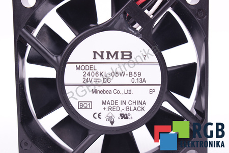 FANUC A90L-0001-0506#105 2406KL-05W-B59 60X60X15MM, 24V, 0.13A VENTILÁTOR