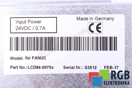 84-0079 NÁHRADA K FANUC SERIE 6BT 11M 11T 6B 0 0T 3MB 11 15-M 6T 6M 0M LCD MONITOR