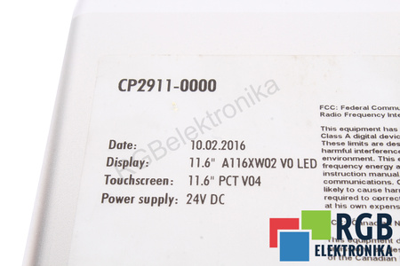 BECKHOFF CP2911-0000 ZADNÝ KRYT