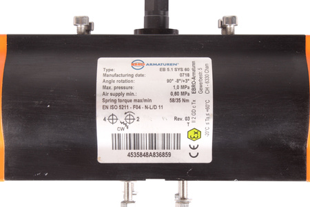 EBRO ARMATUREN EB5.1SYS60 PNEUMATICKÝ POHON