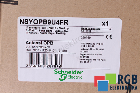 SCHNEIDER ELECTRIC NSYOPB9U4FR IP20 KRYT