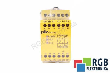 PILZ PNOZ X3 24VAC 24VDC 3N/O 1N/C 1SO
