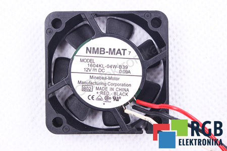 NMB TECHNOLOGIES 1604KL-04W-B39 B02 40X40X10MM, 12V, 0.09A VENTILÁTOR