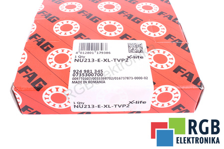 FAG NU213-E-XL-TVP2 4900RPM, 7100RPM, 65X120X23 128KN, 120KN VALČEKOVÉ LOŽISKO