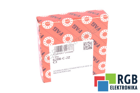 FAG 6208-C-2Z-C3 40X80X18 LOŽISKO