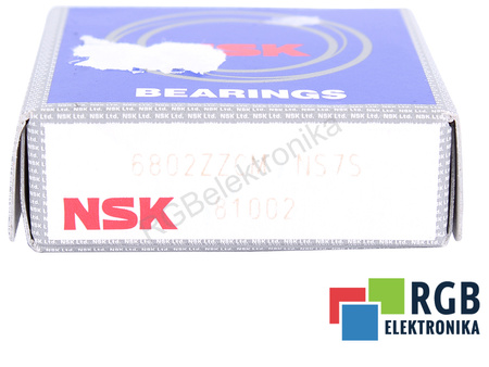 NSK 6802ZZCM 26000RPM, 15X24X5, 2.08KN LOŽISKO