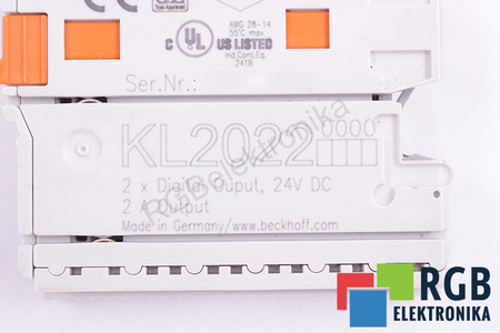 BECKHOFF KL2022 2-CHANNEL 24VDC