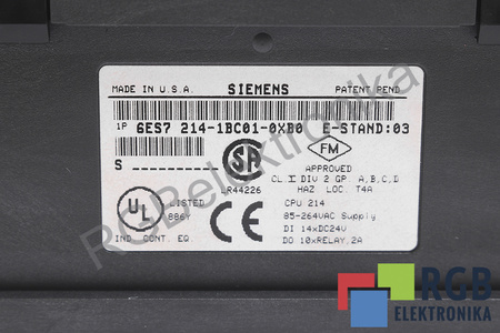 SIEMENS 6ES7214-1BC01-0XB0 CPU 214 SIMATIC S7-200