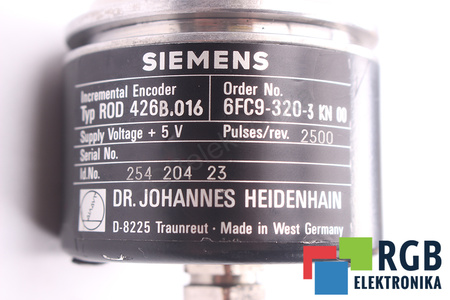 HEIDENHAIN ROD426.B.016 ID.NR.254204-23 6FC9-320-3KN ENKODÉR