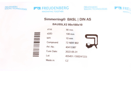 FREUDENBERG BAU5SLX2 72NBR902 TESNENIE