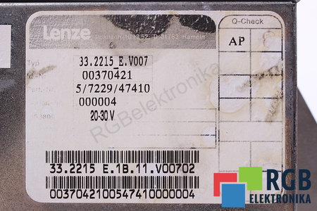 LENZE 33.4903E ID.-NR. 00382650
