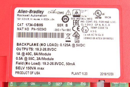 ALLEN BRADLEY 1734-OB8S SAFETY SOURCE OUTPUT