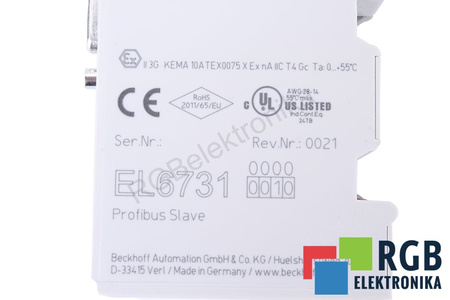 BECKHOFF EL67310010 EL6731 0010