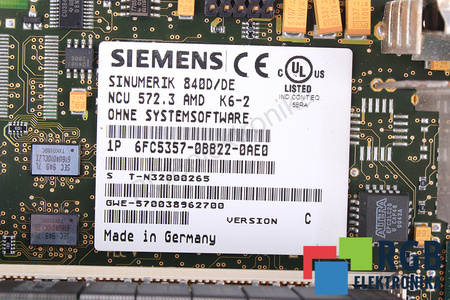 SIEMENS 6FC5357-0BB22-0AE0 VERSION C SINUMERIK 840D/DE NCU572.3