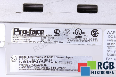 PRO FACE AGP3301-S1-D24 3280007-12