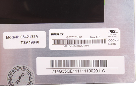 INNOLUX G070Y2 -L01 7" LCD DISPLEJ