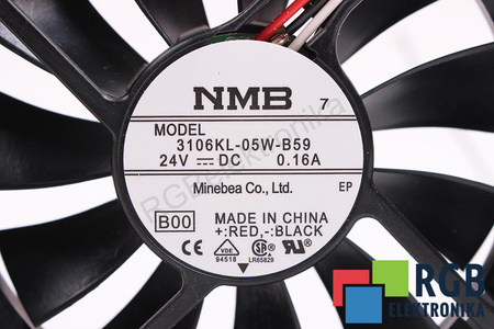 NMB TECHNOLOGIES 3106KL-05W-B59 80X80X15MM, 24V, 0.16A VENTILÁTOR