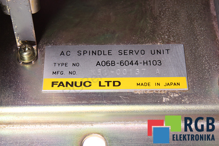 FANUC A06B-6044-H103 AC SPINDLE SERVO UNIT