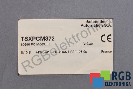 SCHNEIDER ELECTRIC TSXPCM372 80386 PC MODULE V:2.30 PCM 37
