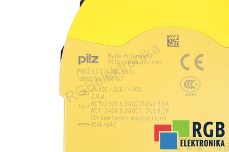 PILZ PNOZ S7.1 24VDC 3N/O 750167 BEZPEČNOSTNÉ RELÉ