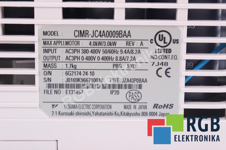 OMRON CIMR-JC4A0009BAA JZA43P0BAA