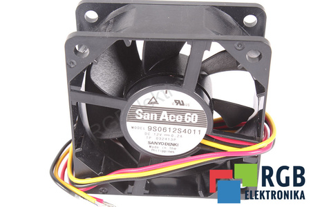 SANYO DENKI 9S0612S4011 60X60X25MM, 12V, 0.2A VENTILÁTOR