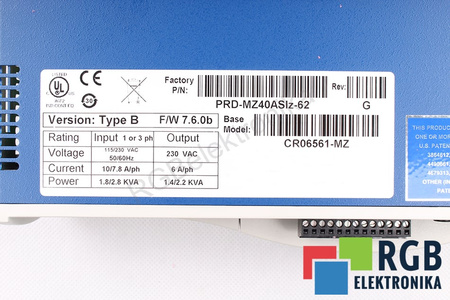 KOLLMORGEN SEIDEL PRD-MZ40ASLZ-62 PRD-MZ40ASIZ-62 CR06561-MZ SERVOSTAR