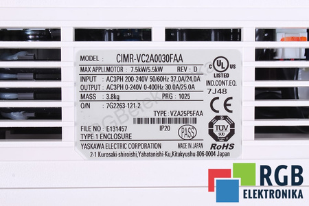 YASKAWA CIMR-VC2A0030FAA V1000