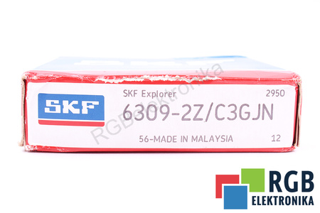 SKF 6309-2Z/C3GJN 15000RPM, 7500RPM, 45X110X25MM, 55.3KN, 31.5KN LOŽISKO