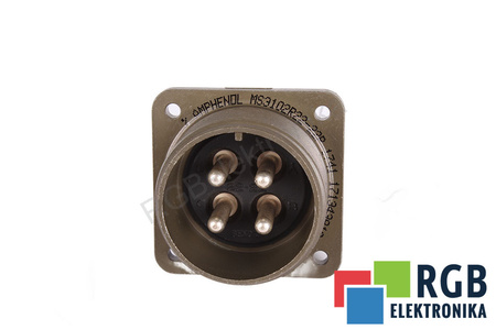 AMPHENOL CORPORATION MS3102R22-22P 4PIN ZÁSUVKA NAPÁJANIA