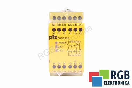 PILZ PNOZ X3.2 230VAC 24VDC 3N/O 1N/C 1SO