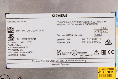 SIEMENS 6AV7240-3EC07-0HA0
