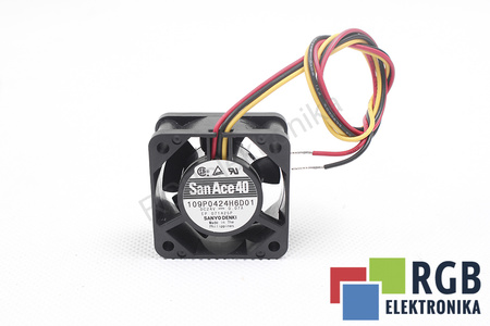 SANYO DENKI 109P0424H6D01 SANACE40 40X40X20MM, 24V VENTILÁTOR