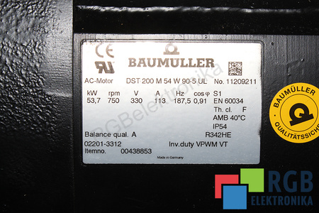 BAUMÜLLER DST200M54W90-5UL 53.7KW