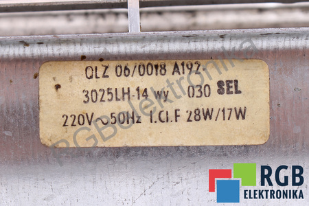 EBM PAPST QLZ06/0018A192 3025LH-14