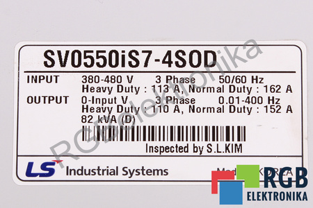 LS INDUSTRIAL SYSTEMS SV0550IS7-4S0D
