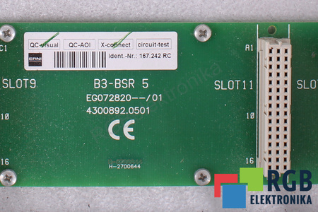 ERNI B3-BSR B5-BUS EG072820--/01 EG072919--/00 RACK