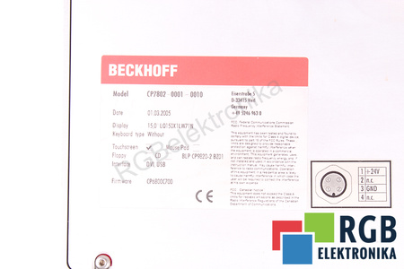 BECKHOFF CP7802-0001-0010