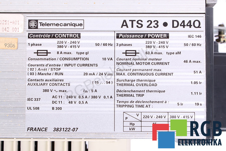 TELEMECANIQUE ATS23PD44Q ALTISTART3