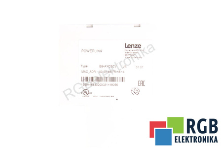 LENZE E84AVSCE3712SB0-ECXXX INVERTER E84AVSCE3712SB+E84AYCECV