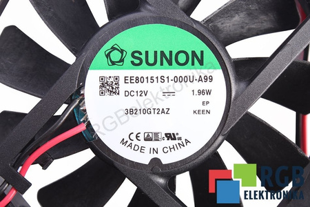 SUNON EE80151S1-000U-A99 80X80X15MM 80X80X15MM 12V VENTILÁTOR