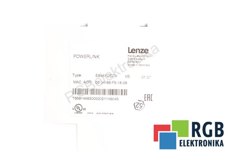 LENZE E84AVSCE1122SB0-ECXXX INVERTER E84AVSCE1122SB+E84AYCECV