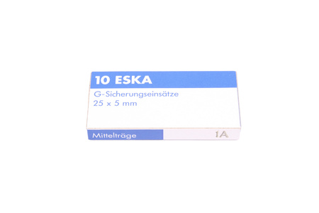 STREDNE POMALÁ TAVNÁ POISTKA ESKA 525.217 ZKMD-1A 250V, 1A, 5X25MM, 10PCS