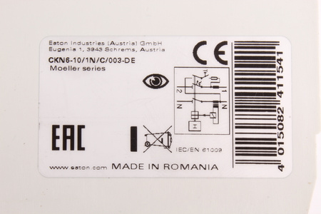 EATON CKN6-10/1N/C/003-DE 241154 ISTIČ