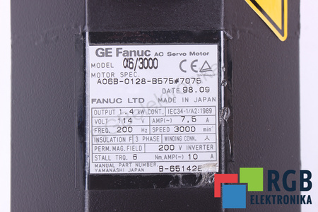 FANUC A06B-0128-B575#7075 A6/3000