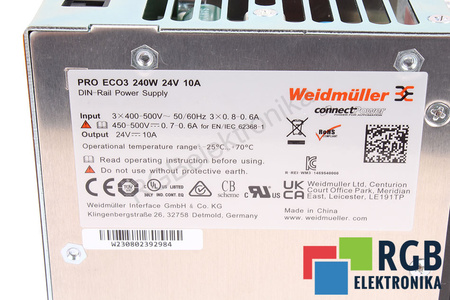 WEIDMULLER 1469540000 PRO ECO3 ZDROJ