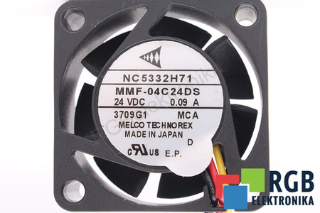 MELCO TECHNOREX MMF-04C24DS NC5332H71 40X40X15MM, 24V, 0.09A VENTILÁTOR