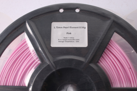 FLASHFORGE 1,75MM PEARL FILAMENT 0.5KG PINK VONKAJŠÍ ROZMER CIEVKY 180MM, VNÚTORNÝ ROZMER CIEVKY 50MM, ŠÍRKA CIEVKY 45MM
