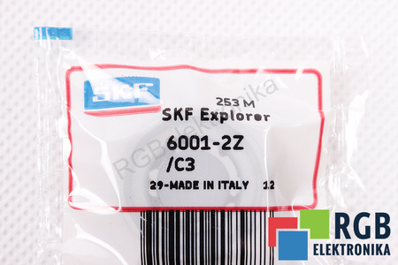 SKF 6001-2Z/C3 60000RPM, 30000RPM 12X28X8 2.36KN, 5.4KN LOŽISKO