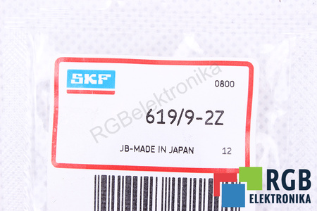 SKF 619/9-2Z 80000RPM, 40000RPM, 9X20X6 2.34KN, 0.98KN LOŽISKO